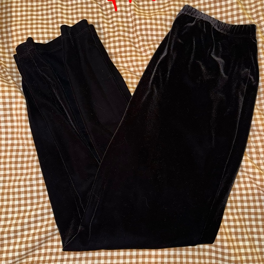 Black Velvet Pants